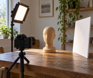 how to practice portrait lighting without a model