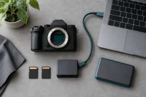 how to set up a dual card backup workflow