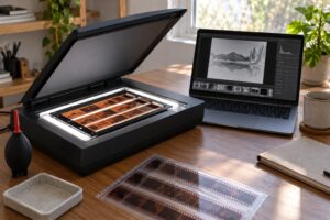 how to scan film negatives at home