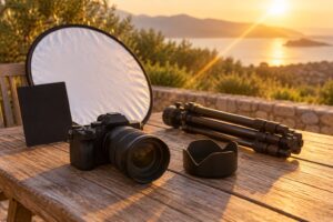 how to shoot portraits with sun flare on purpose