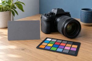 how to white balance using a gray card