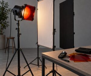 how to use gels for creative portrait lighting