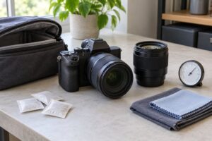 how to shoot in humid conditions without fogging the lens