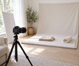 how to photograph newborns safely at home
