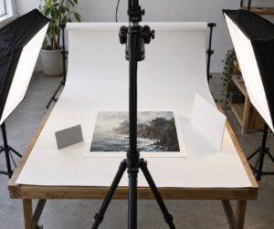 how to photograph your own prints for a portfolio