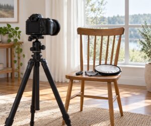 how to take self portraits with a tripod