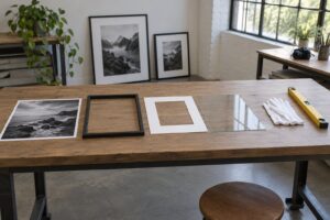 how to frame photos for an exhibition