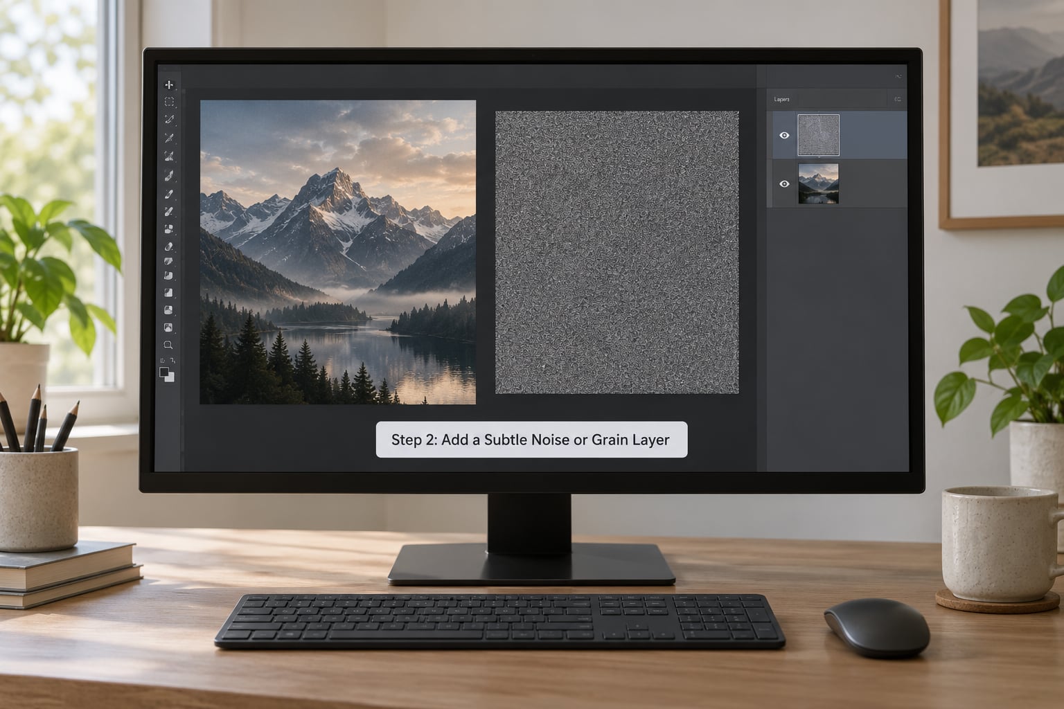 Step 2: Add a Subtle Noise or Grain Layer