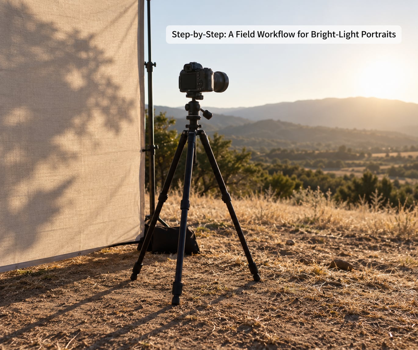 Step-by-Step: A Field Workflow for Bright-Light Portraits