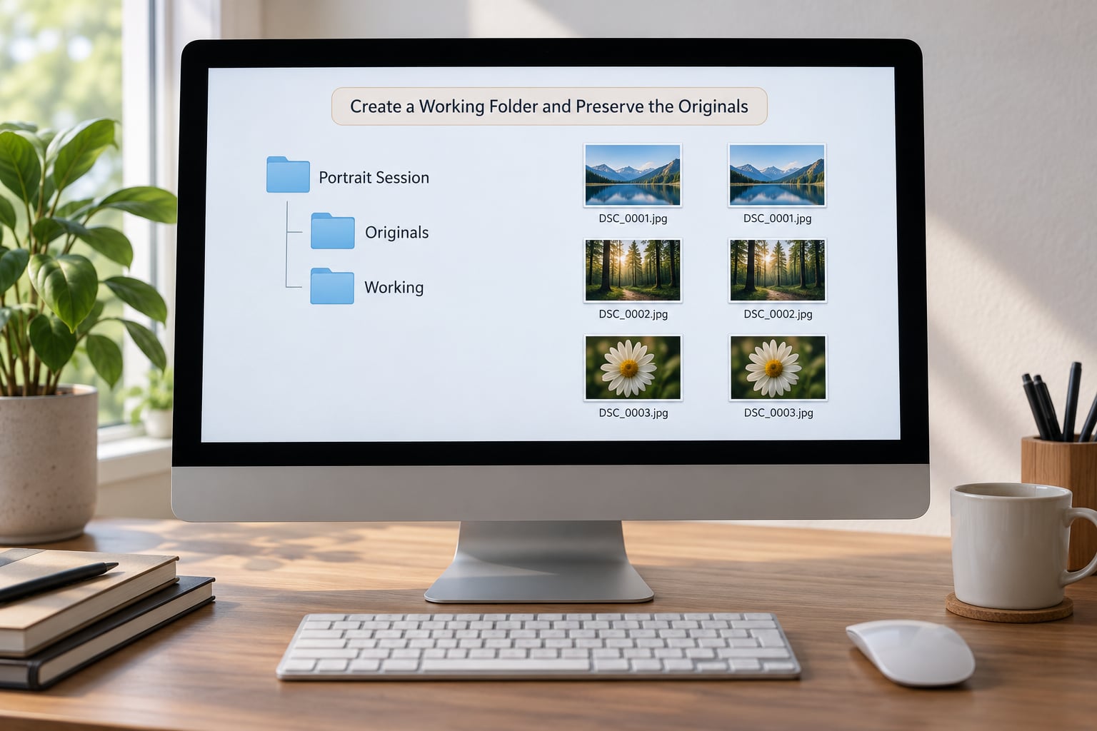 Create a Working Folder and Preserve the Originals