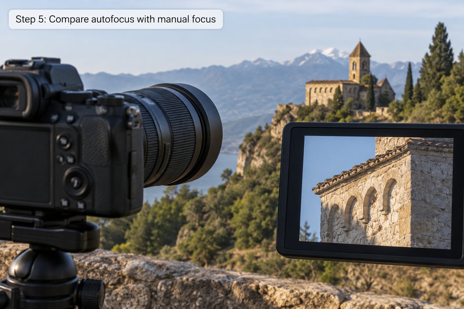 Step 5: Compare autofocus with manual focus