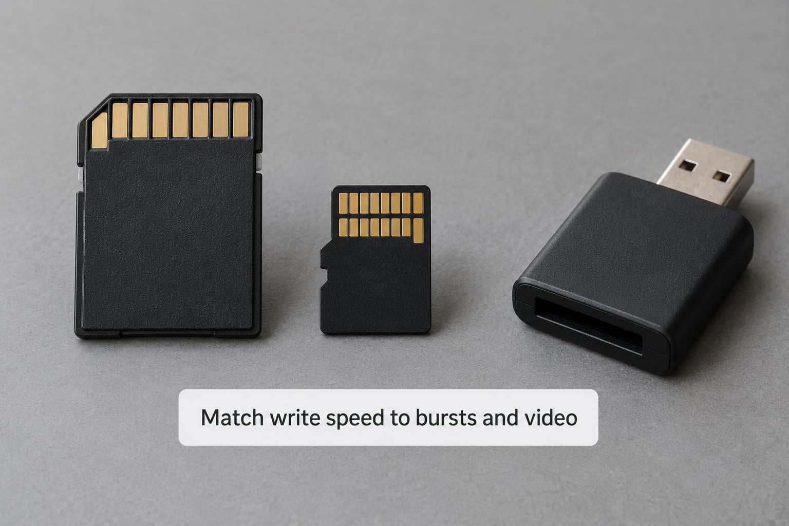 Match write speed to bursts and video