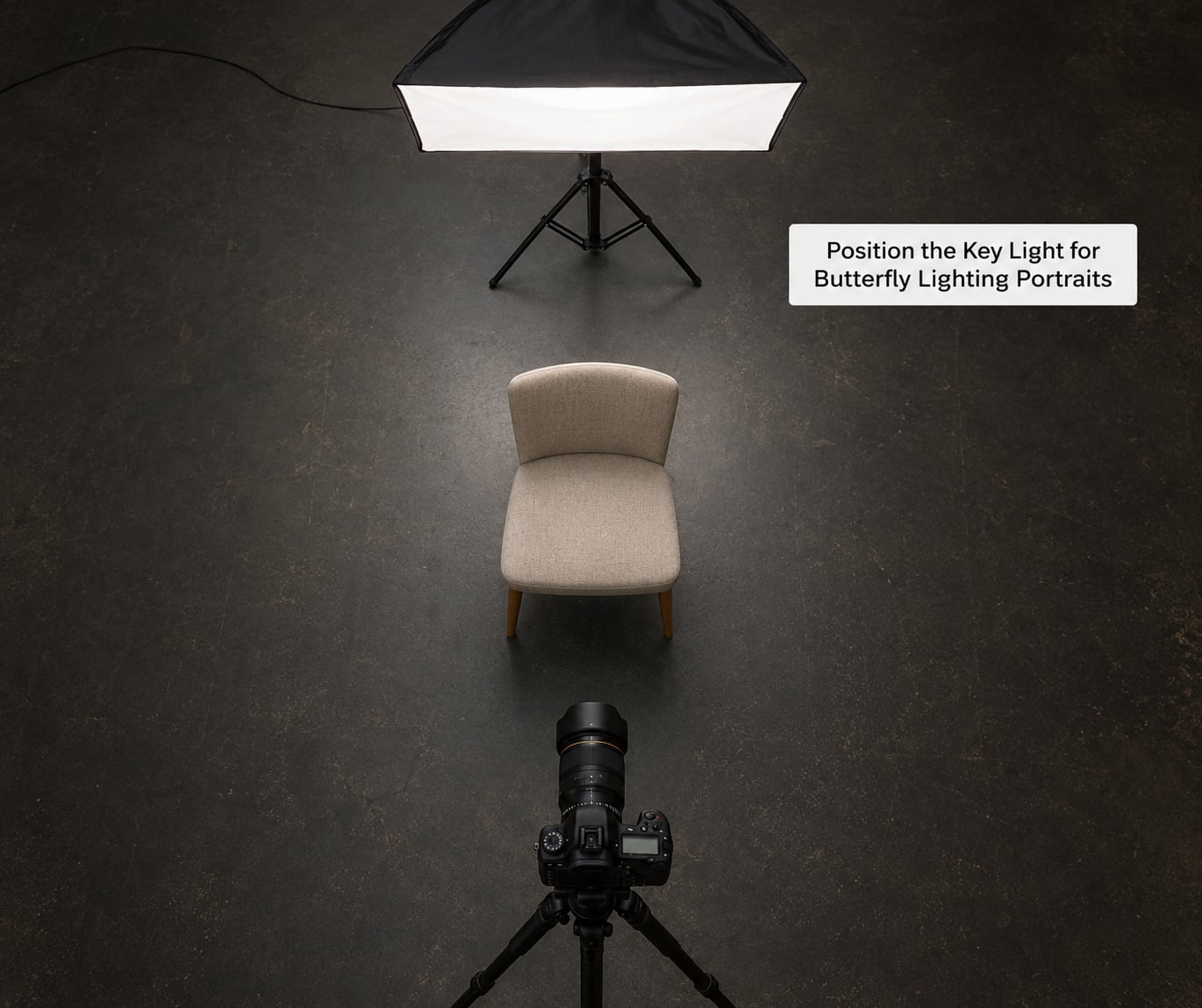 Position the Key Light for Butterfly Lighting Portraits