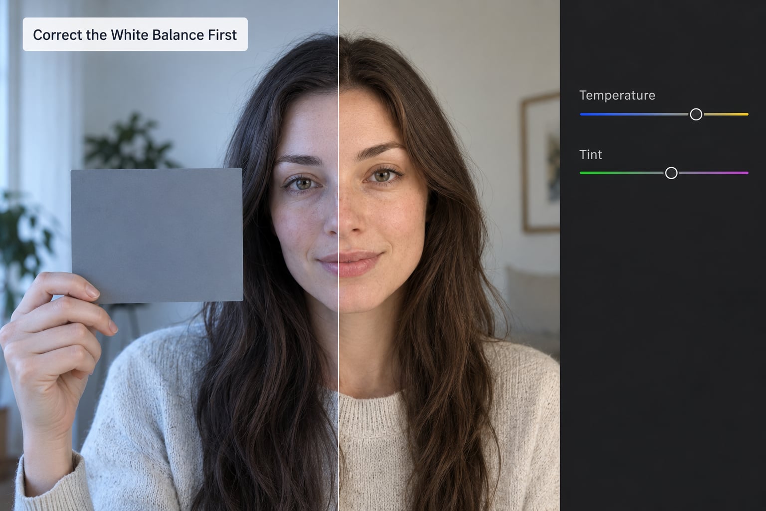Correct the White Balance First