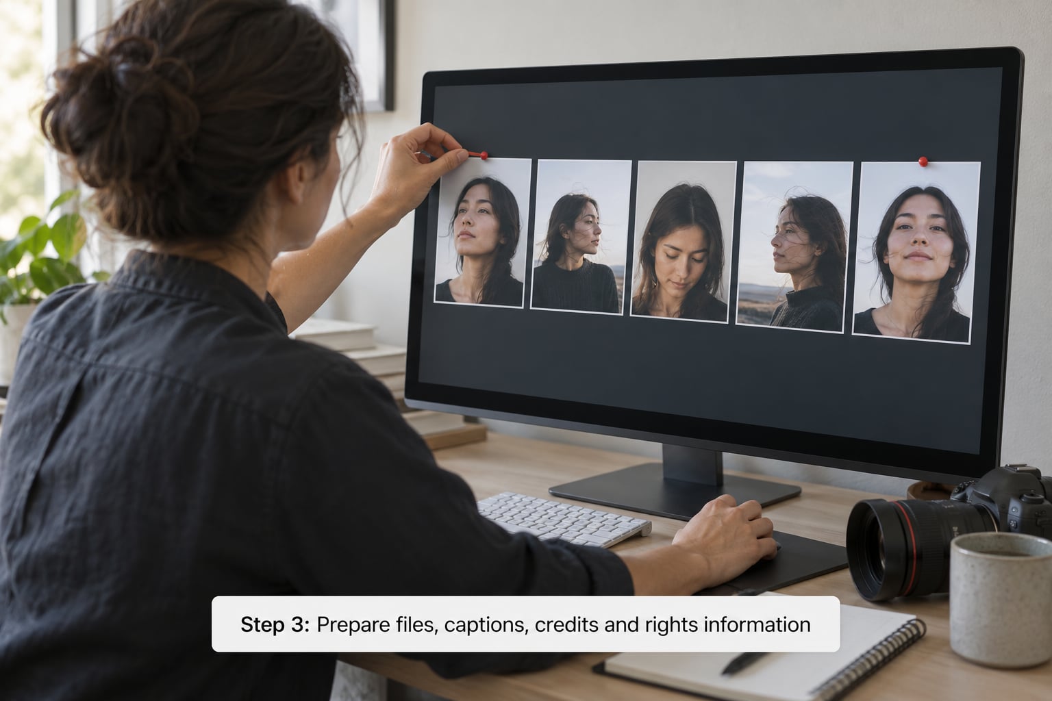 Step 3: Prepare files, captions, credits and rights information