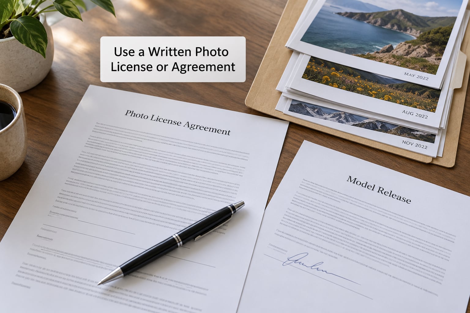 Use a Written Photo License or Agreement