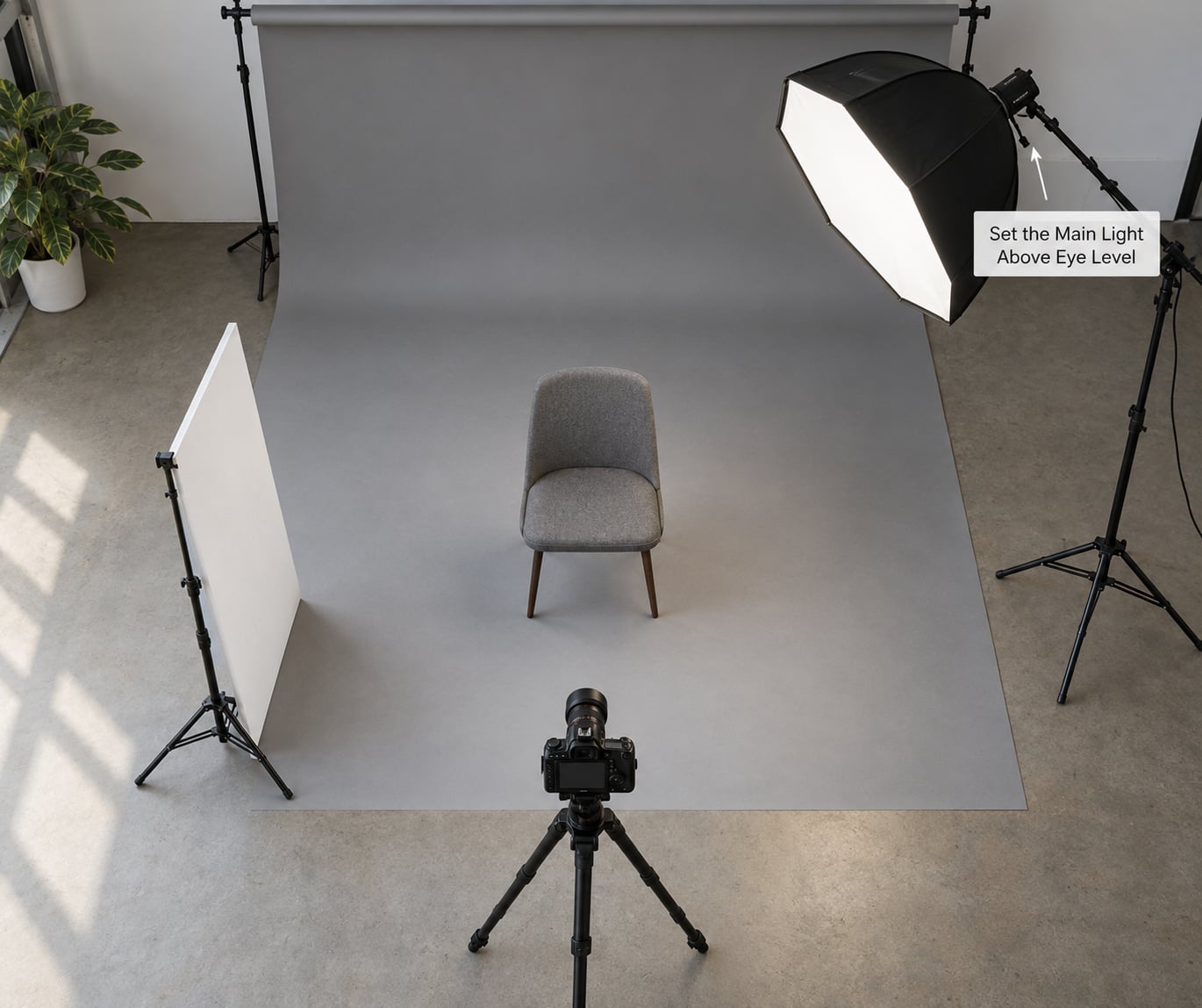 Set the Main Light Above Eye Level