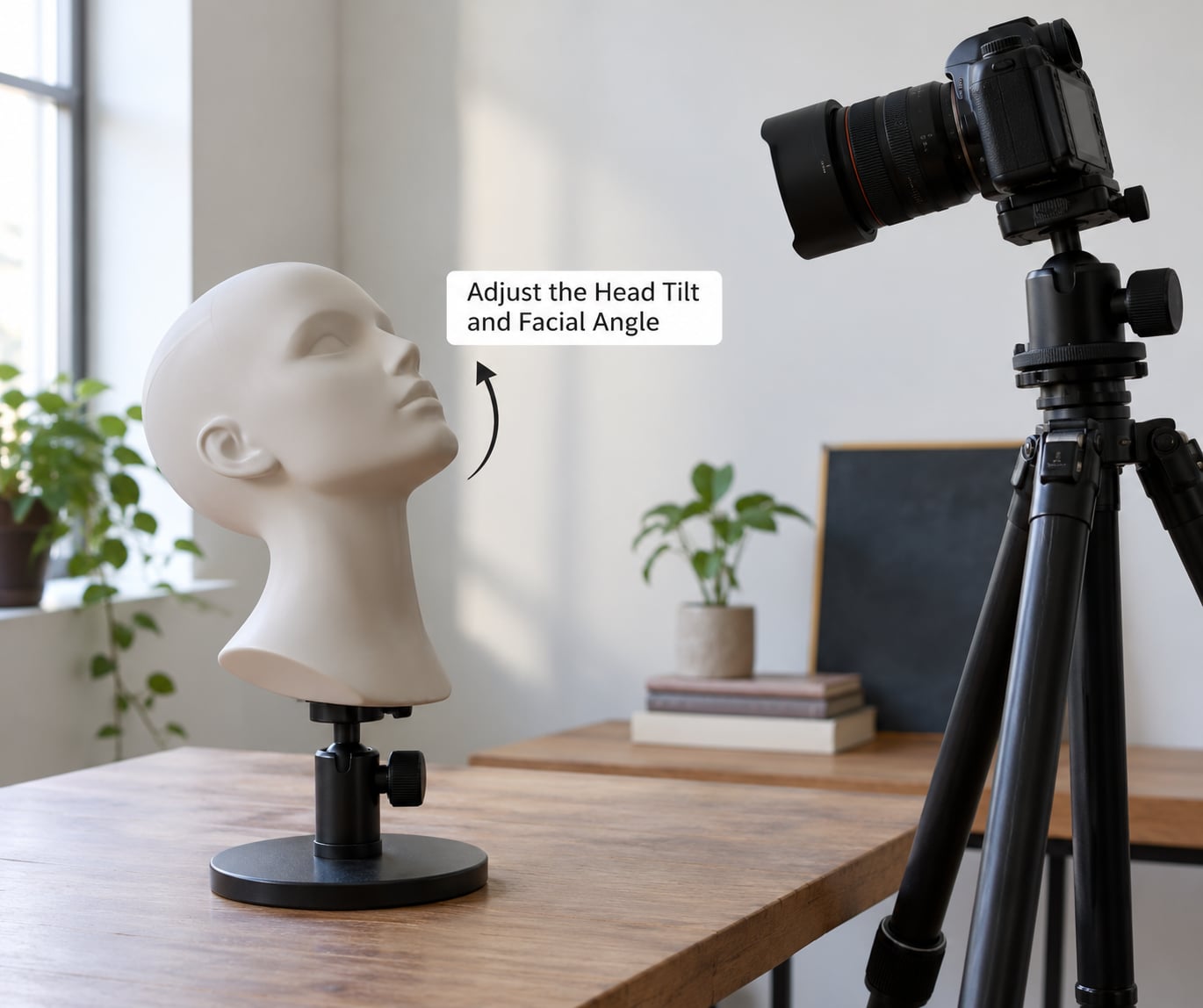 Adjust the Head Tilt and Facial Angle