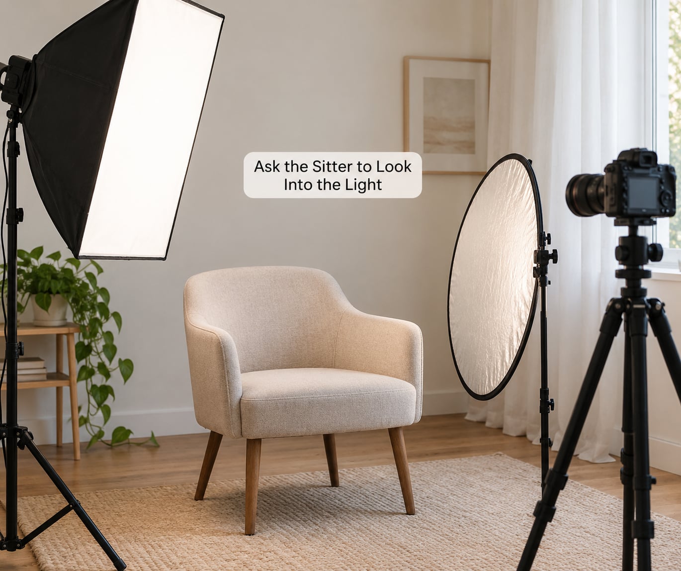 Ask the Sitter to Look Into the Light