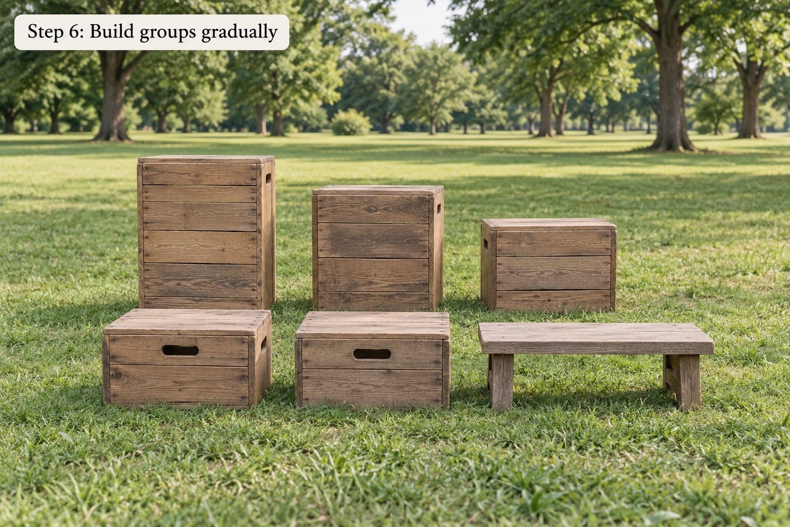 Step 6: Build groups gradually