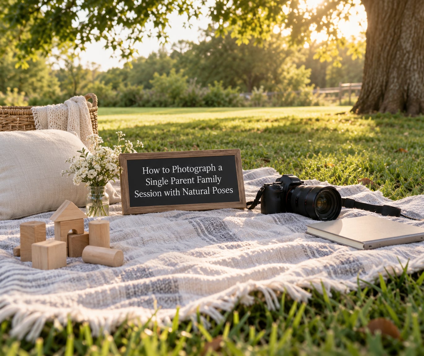 How to Photograph a Single Parent Family Session with Natural Poses