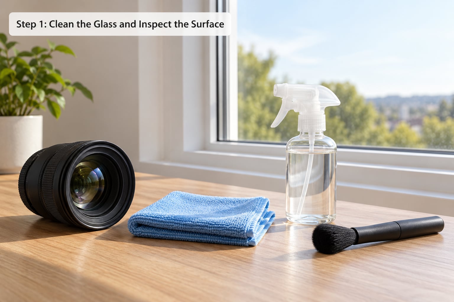 Step 1: Clean the Glass and Inspect the Surface