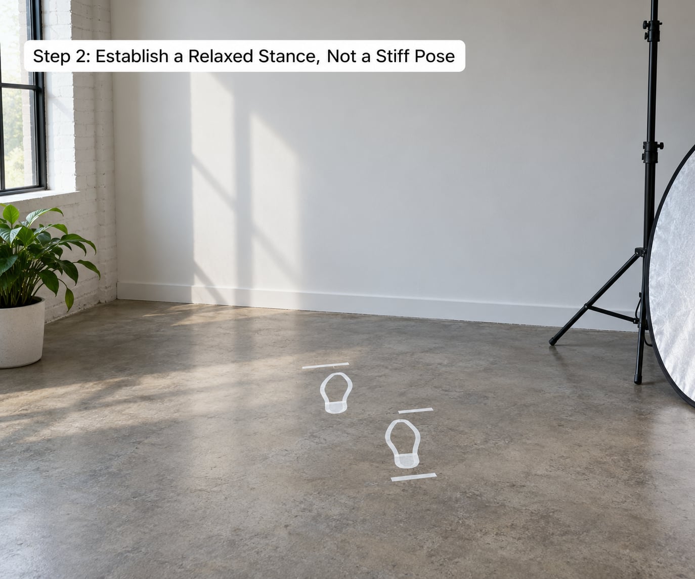 Step 2: Establish a Relaxed Stance, Not a Stiff Pose