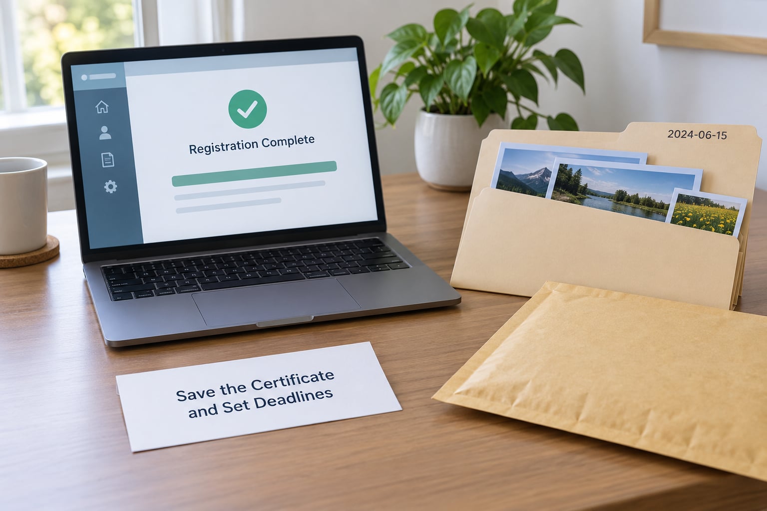 Save the Certificate and Set Deadlines
