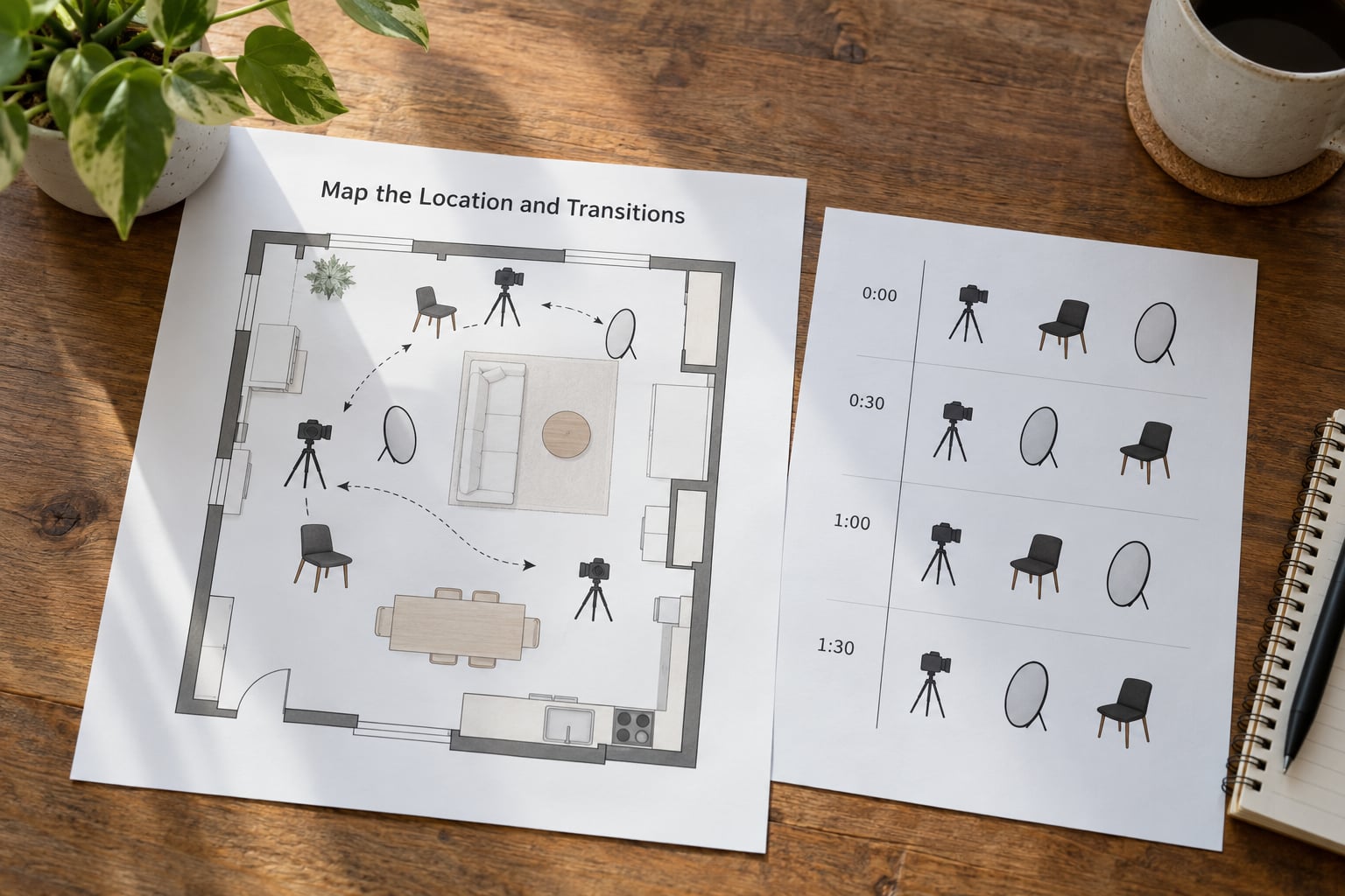 Map the Location and Transitions
