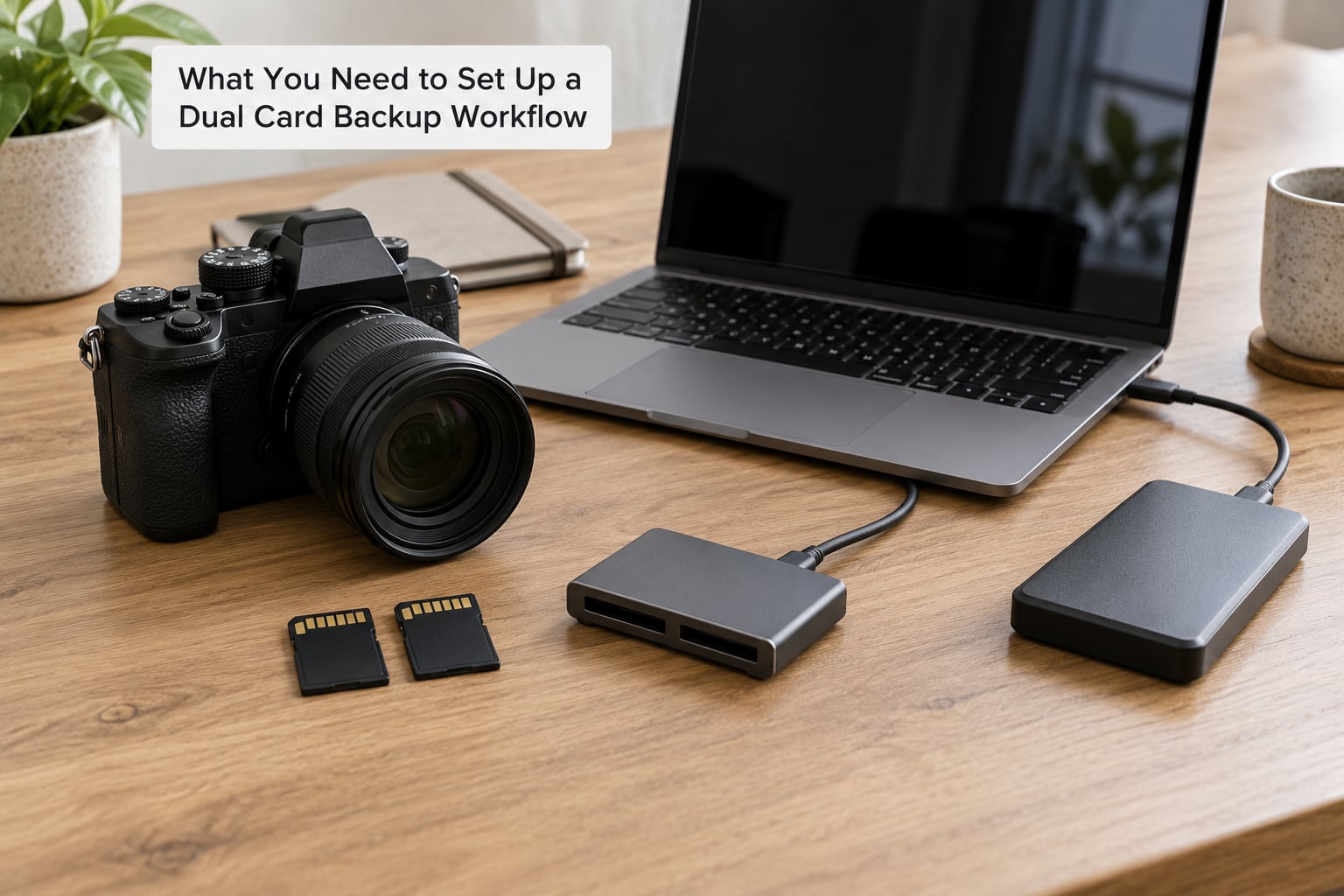 What You Need to Set Up a Dual Card Backup Workflow
