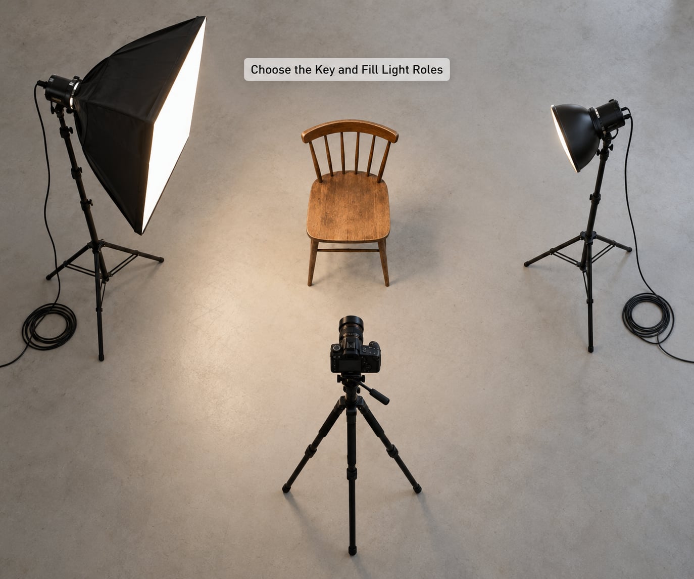 Choose the Key and Fill Light Roles