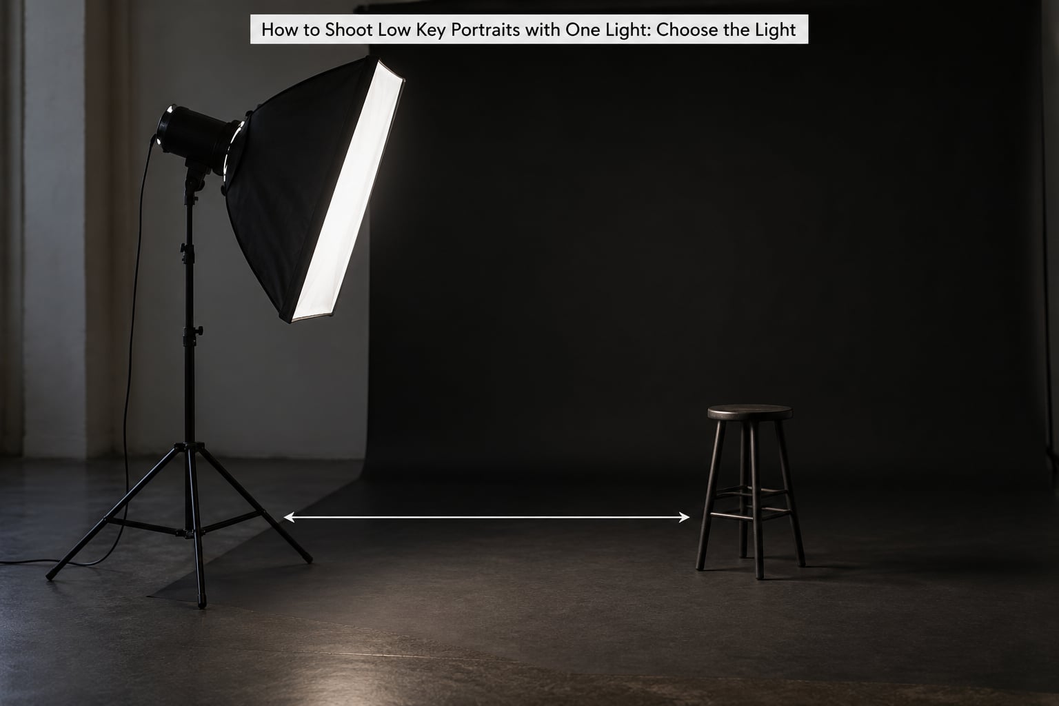 How to Shoot Low Key Portraits with One Light: Choose the Light