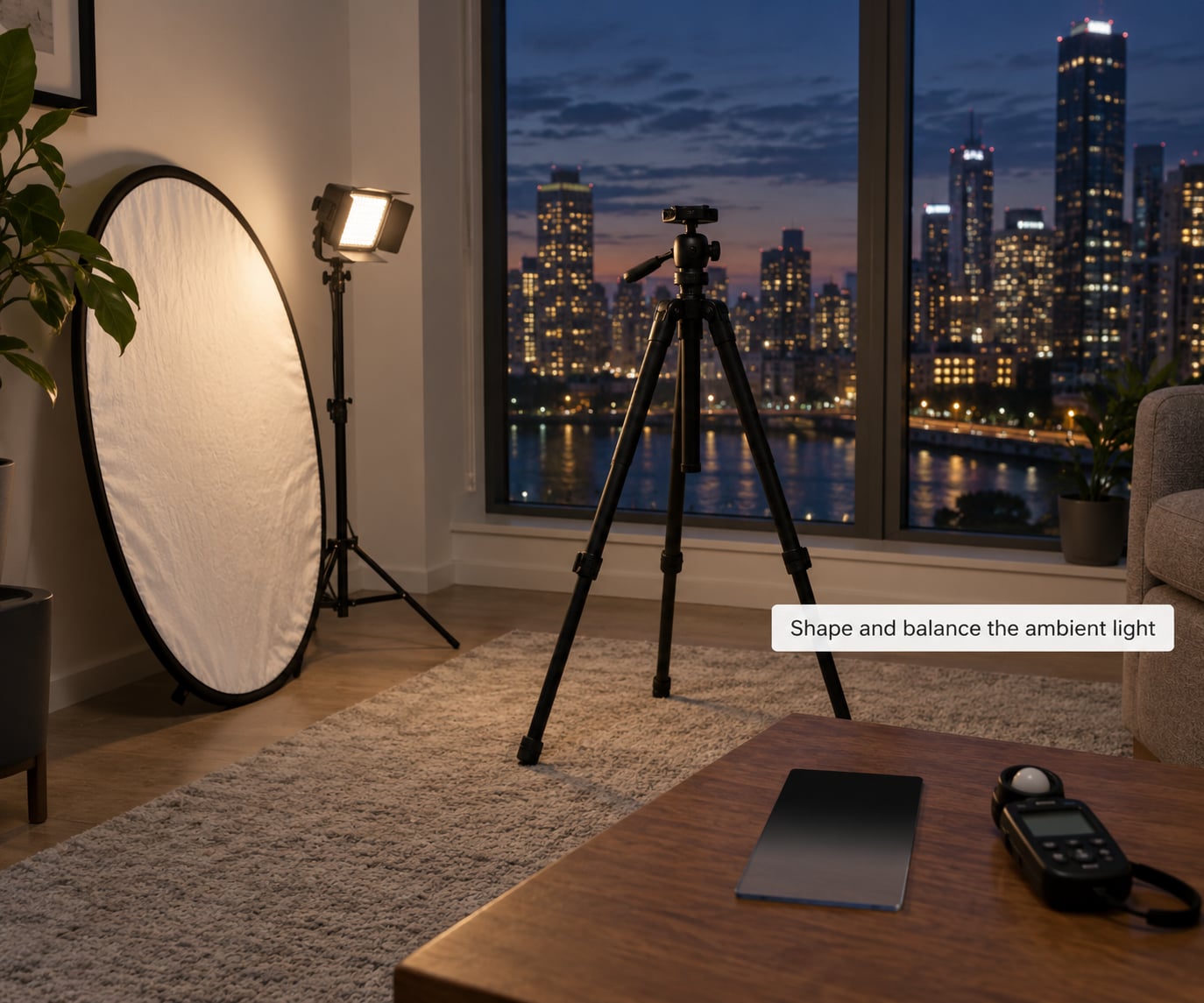 Shape and balance the ambient light