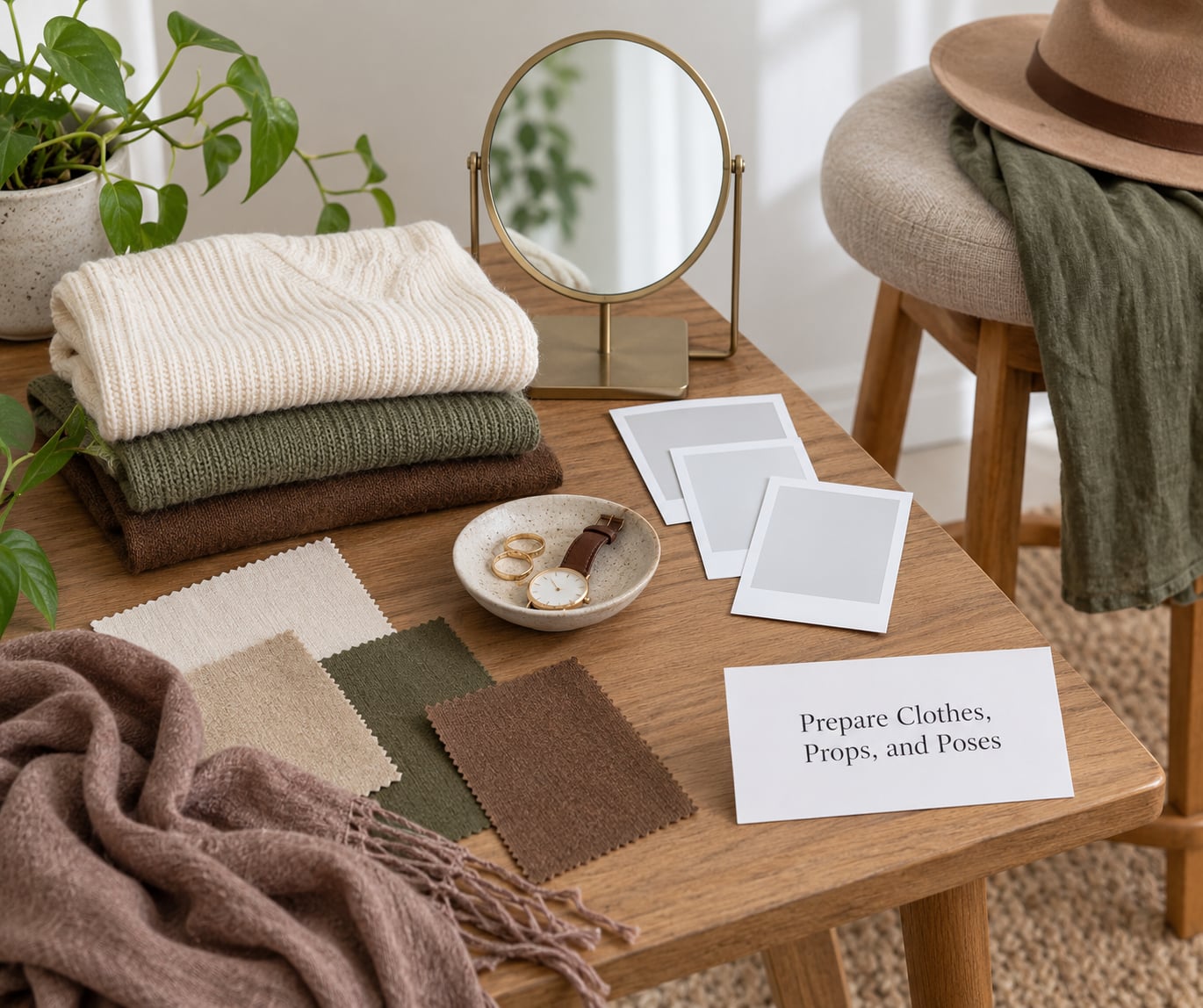 Prepare Clothes, Props, and Poses