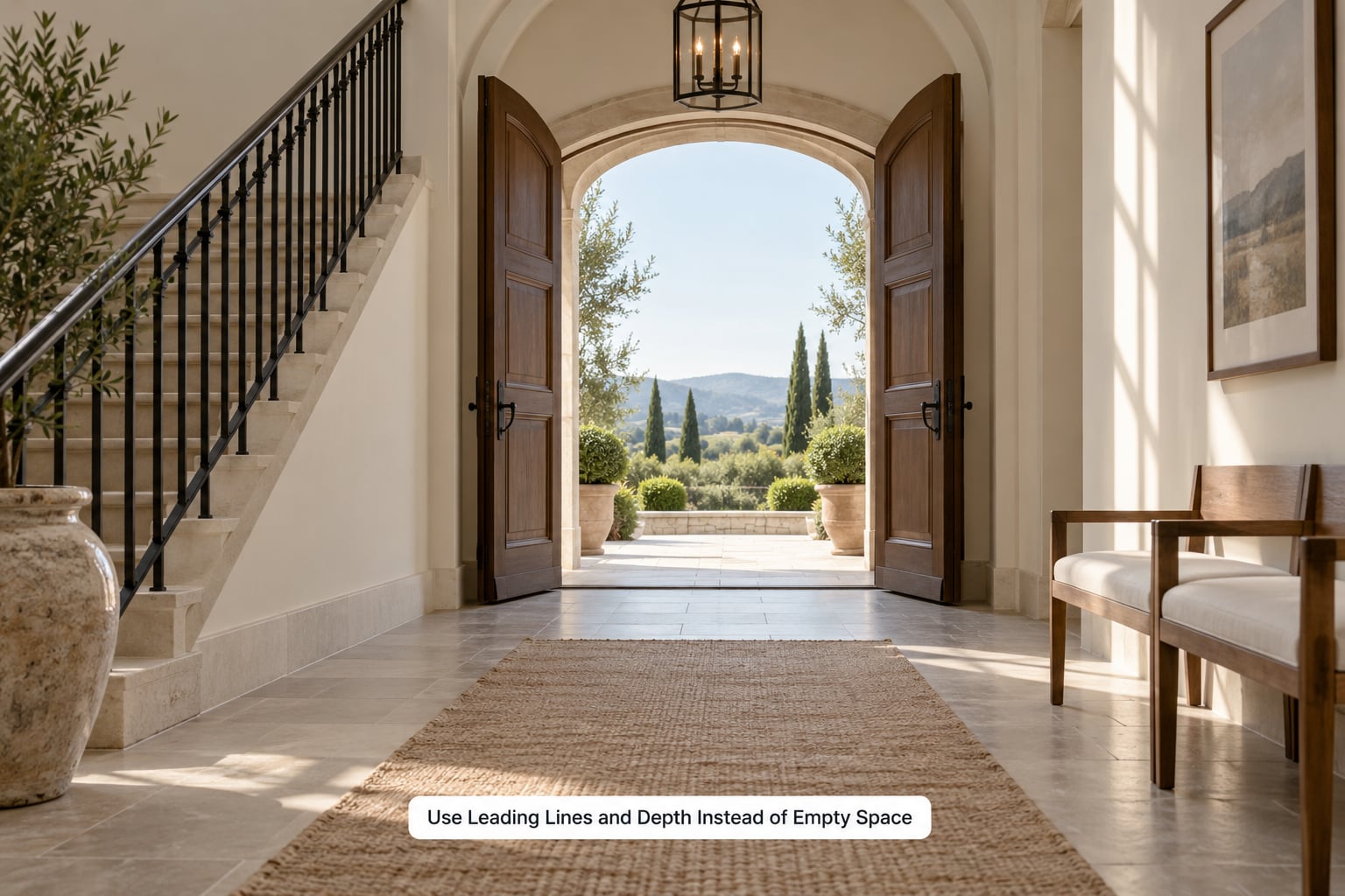 Use Leading Lines and Depth Instead of Empty Space