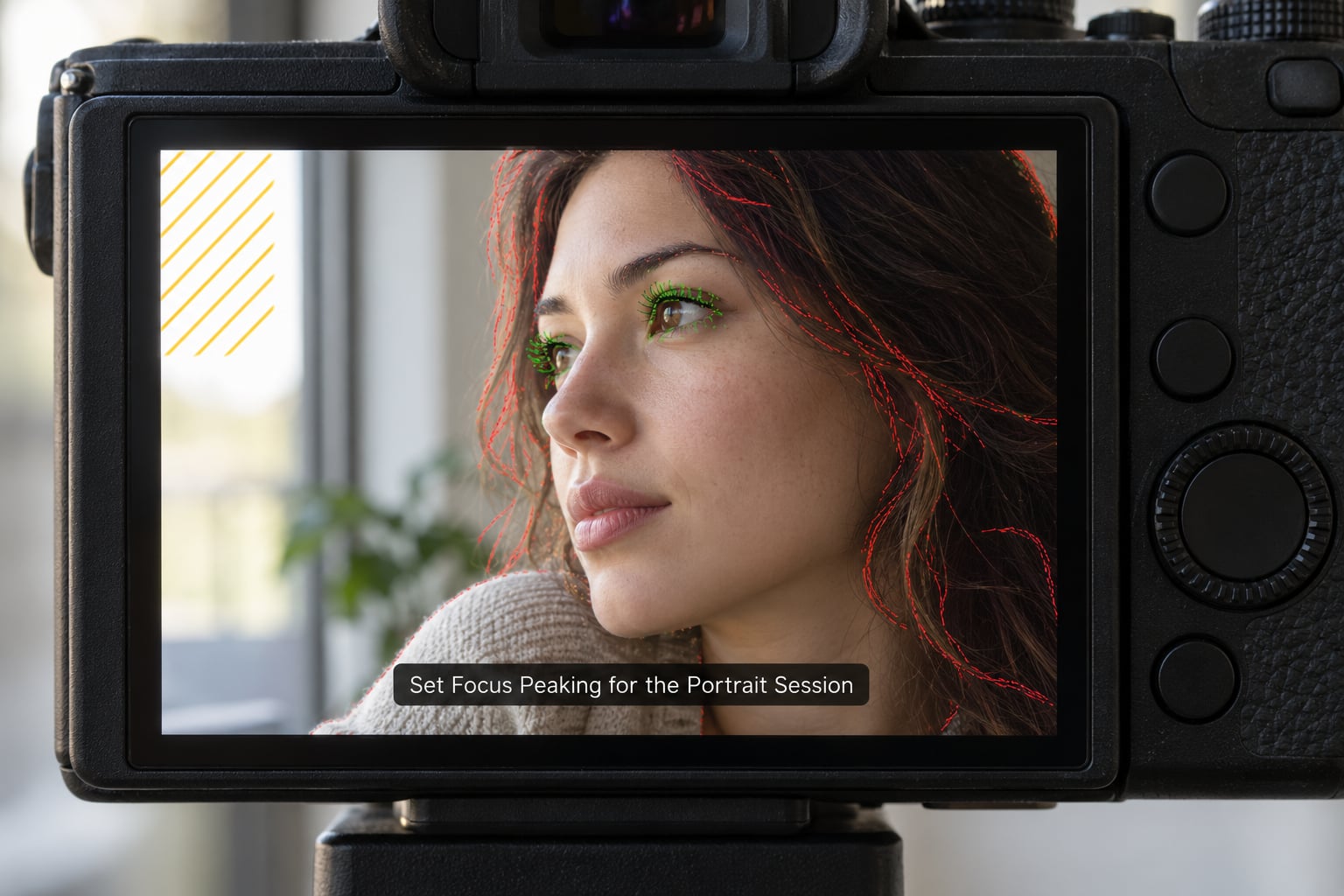 Set Focus Peaking for the Portrait Session