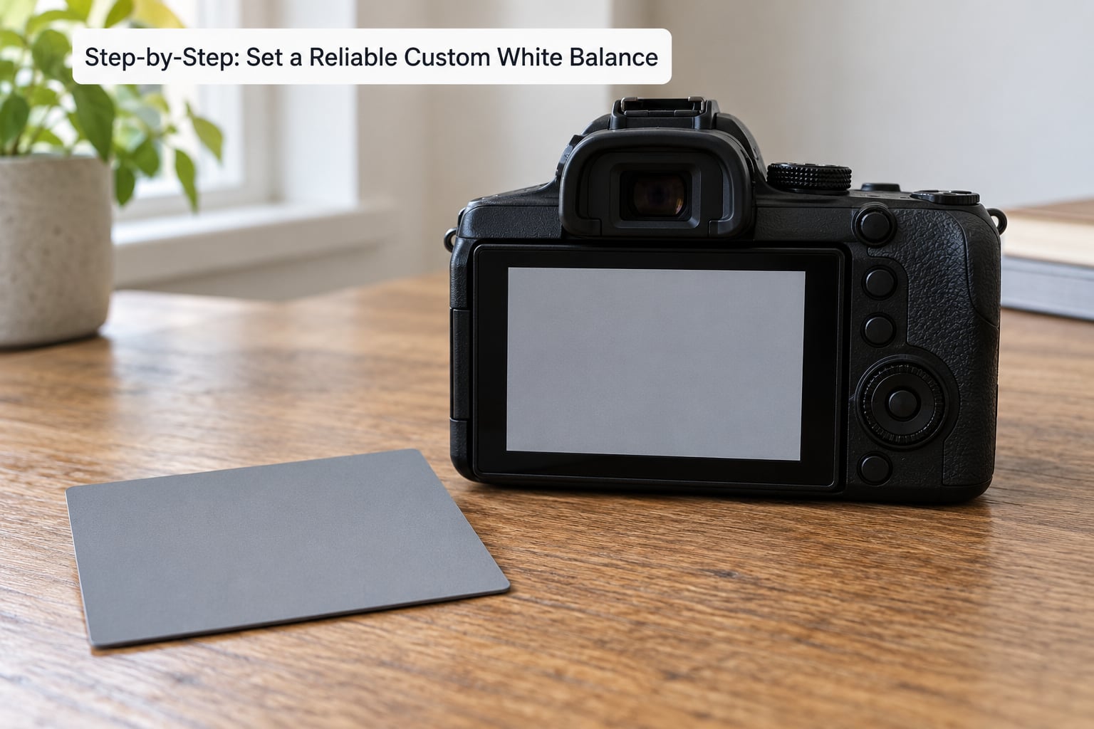 Step-by-Step: Set a Reliable Custom White Balance