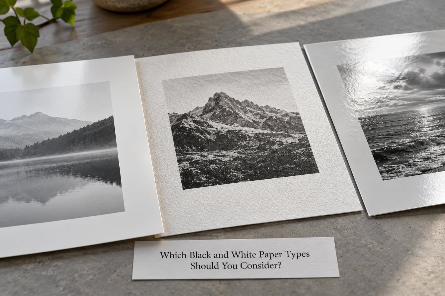 Which Black and White Paper Types Should You Consider?