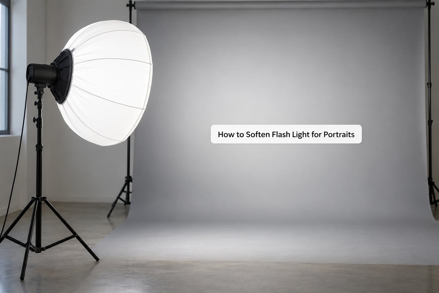 How to Soften Flash Light for Portraits